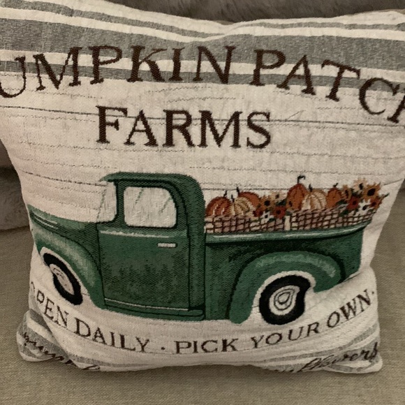Pumpkin Patch Farms Harvest Decorative Pillow - Picture 2 of 3